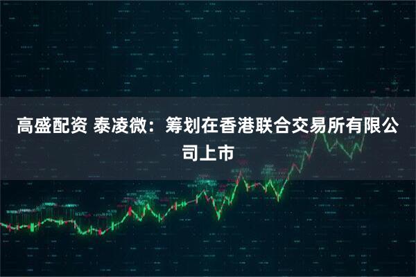 高盛配资 泰凌微：筹划在香港联合交易所有限公司上市